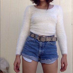 FUZZY SNOWFLAKE SWEATER ❄️